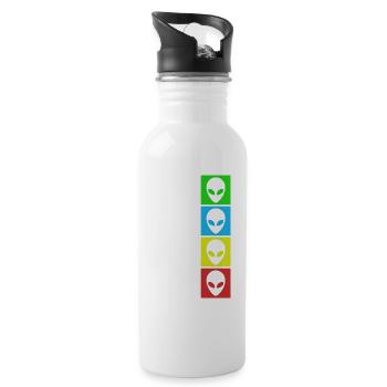 Alien Shirt, Believe Alien Design Tee, - 20 oz Water Bottle - white - Right