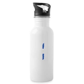 Police Shirt, Proud Police Daughter Tee, Daughter - 20 oz Water Bottle - white - Right