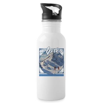 Apres All Day Atmospheric Alpine Depth Descent - 20 oz Water Bottle - white - Right