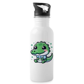 Formidable Alligator Presence - 20 oz Water Bottle - white - Right