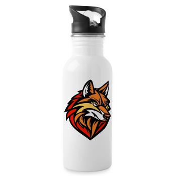 02 WOLF 01 01 - 20 oz Water Bottle - white - Right