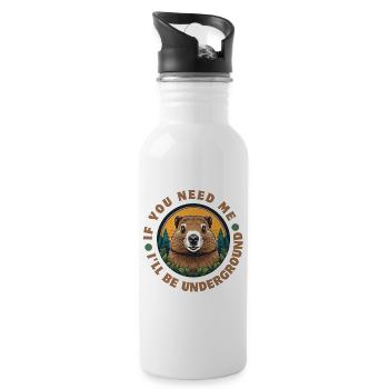 Groundhog - 20 oz Water Bottle - white - Right