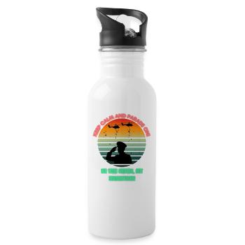 Keep Calm And Parade On! - 20 oz Water Bottle - white - Right