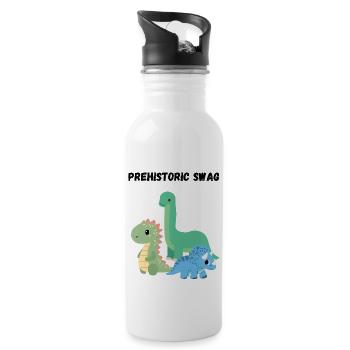 Prehistoric Swag by Izzy Bmm - 20 oz Water Bottle - white - Right