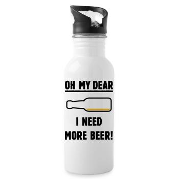 Oh My Dear – I Need More Beer! (Ale Lager POS 3C) - 20 oz Water Bottle - white - Right