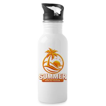 marlaq fashion summer - 20 oz Water Bottle - white - Right