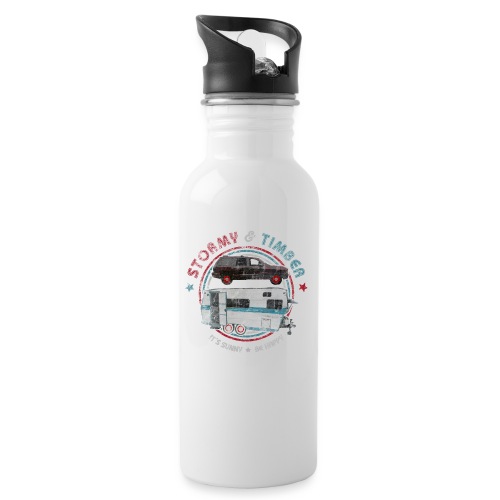 Stormy & Timber Logo - 20 oz Water Bottle