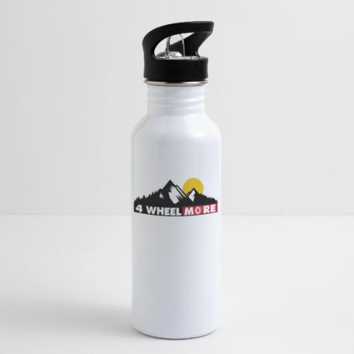 4 wheel More Logo - 20 oz Water Bottle