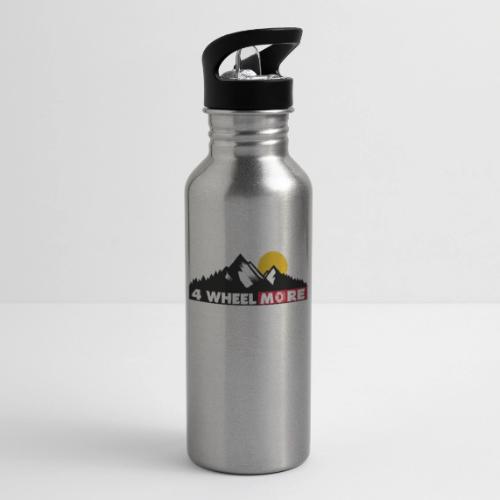 4 wheel More Logo - 20 oz Water Bottle