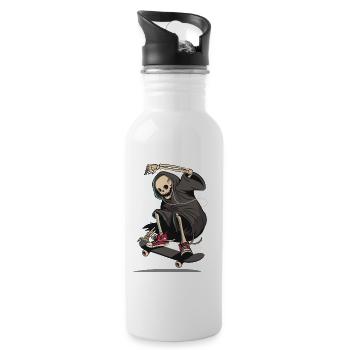 Skate Boarding - 20 oz Water Bottle - white - Right