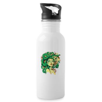 Stoner Medusa - 20 oz Water Bottle - white - Right