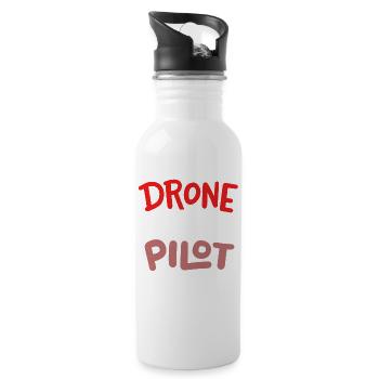 Drone Pilot - 20 oz Water Bottle - white - Right
