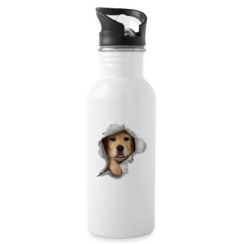 Golden Retriever Golden Dog Lover - 20 oz Water Bottle - white - Right