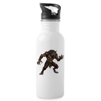 Wolf Zombie - 20 oz Water Bottle - white - Right