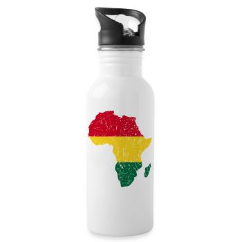 Africa - 20 oz Water Bottle - white - Right