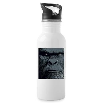Intense Bigfoot Face - 20 oz Water Bottle - white - Right
