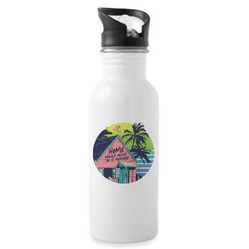 Humanity Equality Home Should Never Be A Memory - 20 oz Water Bottle - white - Right