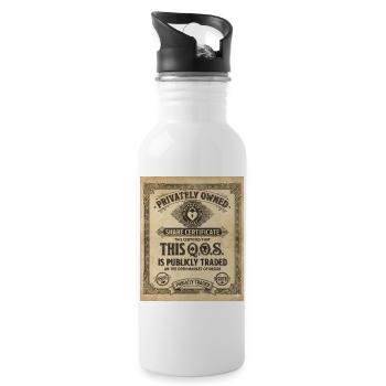 QoS publicly traded - 20 oz Water Bottle - white - Right