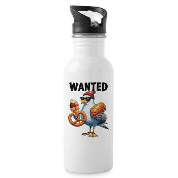 Wanted Seagull Pretzel Ice Cream - 20 oz Water Bottle - white - Right