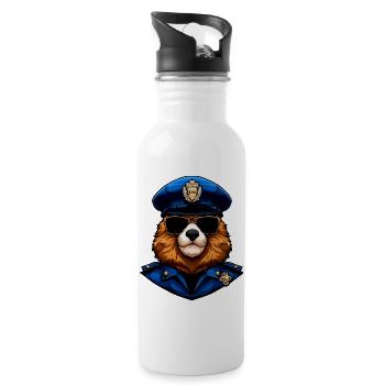 Groundhogs Police - 20 oz Water Bottle - white - Right