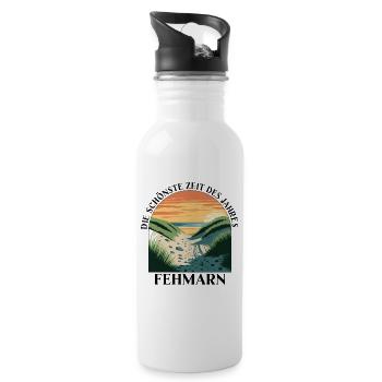  Die Schönste Zeit Des Jahres Fehmarn Baltic Sea - 20 oz Water Bottle - white - Right