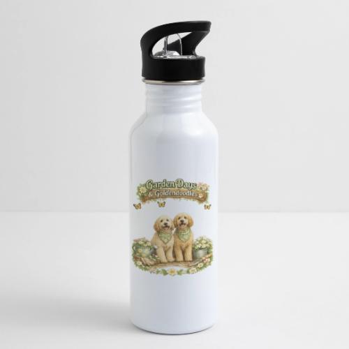 Garden Days & Goldendoodles Cozy Dog Lovers Design - 20 oz Water Bottle