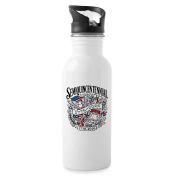 United States Semiquincentennial 1776 to 2026 - 20 oz Water Bottle - white - Right