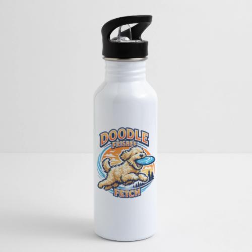 Doodle Frisbee Fetch | Goldendoodle Dog Lover - 20 oz Water Bottle