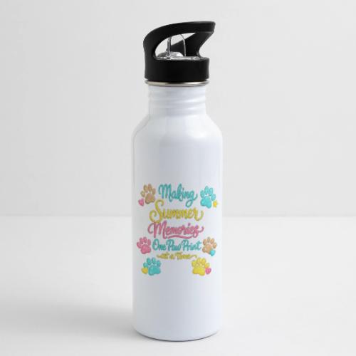 Making Summer Memories Faux Embroidery - 20 oz Water Bottle