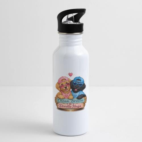 Ocean Breeze & Doodle Hugs - 20 oz Water Bottle