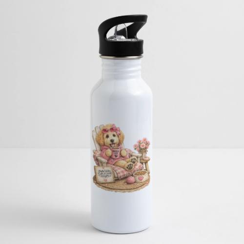 Just Enjoying Life Doodle Dog - 20 oz Water Bottle