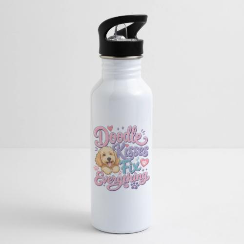 Doodle Kisses Fix Everything Dog Lover Gift - 20 oz Water Bottle