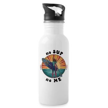 no SUP - no ME - 20 oz Water Bottle - white - Right