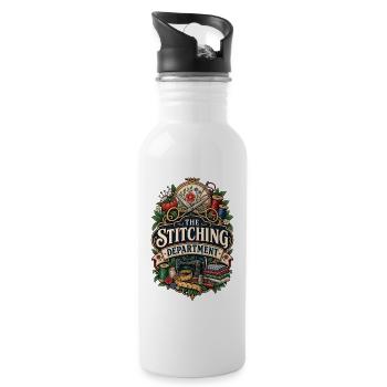 Stitching Department Emblem - 20 oz Water Bottle - white - Right