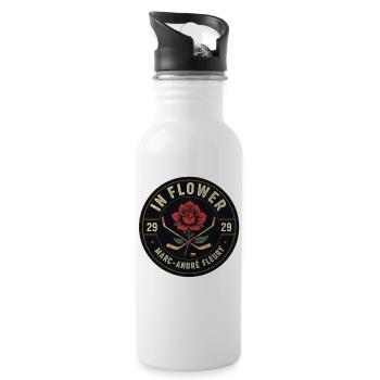 In_flower_we_trust_Essential - 20 oz Water Bottle - white - Right