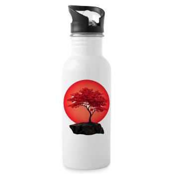 Crimson Maple at Dusk - 20 oz Water Bottle - white - Right
