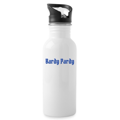 Bardy Pardy Blue Letters - Water Bottle