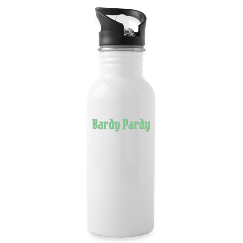 Bardy Pardy Logo Green letters - Water Bottle