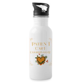 Patient care coordinator - 20 oz Water Bottle - white - Right