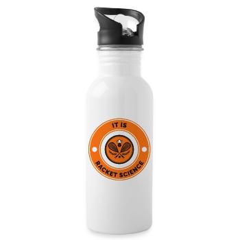 It Is Racket Science | Funny Tennis Sports Saying - 20 oz Water Bottle - white - Right