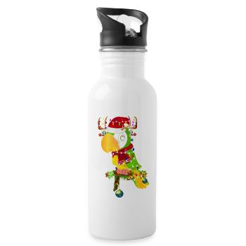 Santa Parrot Gorgeous Reindeer Light Dunny - 20 oz Water Bottle - white - Right