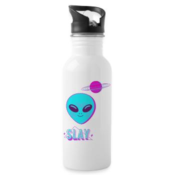 SLAY ALIEN - 20 oz Water Bottle - white - Right