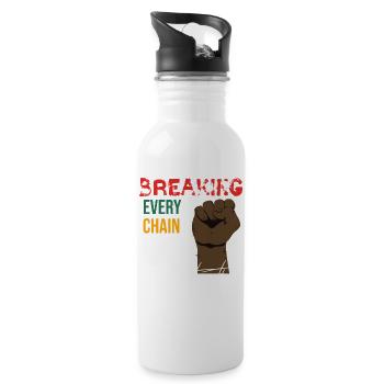 Breaking Every Chain - 20 oz Water Bottle - white - Right