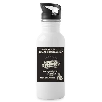 Electric guitar wiring humbuckers open coil magnet - 20 oz Water Bottle - white - Right