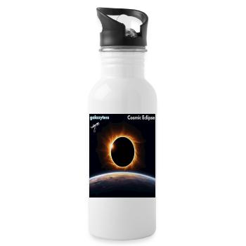 "Spectacular Solar Eclipse Over Earth’s Horizon" - 20 oz Water Bottle - white - Right
