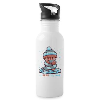 Unbearably Cold - 20 oz Water Bottle - white - Right