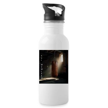 Noir Gym Roman Numeral Punching Bag - 20 oz Water Bottle - white - Right