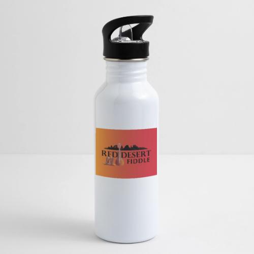 Red Desert Fiddle - Black Text Transfer Patch - 20 oz Water Bottle