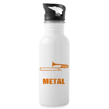 I Play Heavy Metal - 20 oz Water Bottle - white - Right