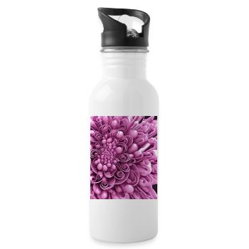 Gorgeous Pink Floral Design Idea - 20 oz Water Bottle - white - Right